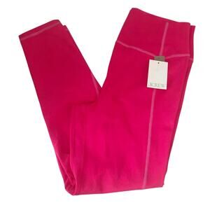 J. Crew Cloud Stretch High Rise Leggings in Wild Hibiscus NEW